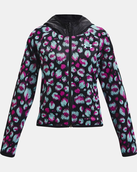 Girls' UA Woven Reversible Jacket, Black, pdpMainDesktop image number 1